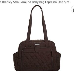 Vera Bradley Stroll Around Baby Bag Espresso One Size